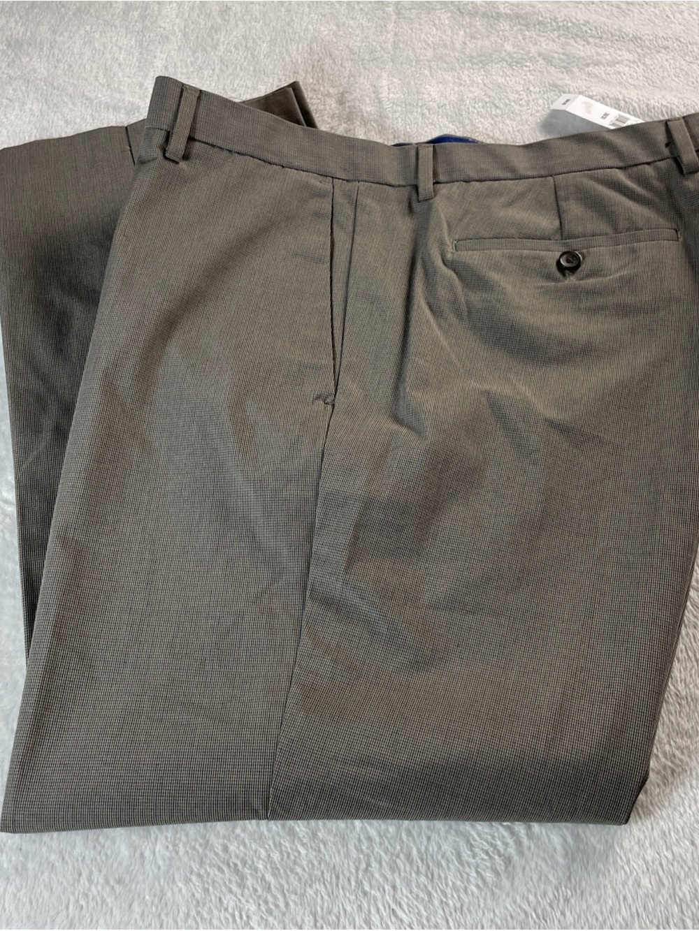 Banana Republic Non Iron Slim Fit Men’s 38x30 Gray W Small Houndstooth Pattern
